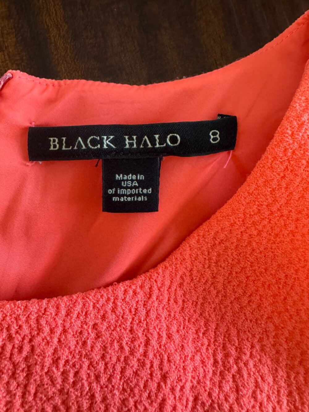 Black Halo: Coral Two Piece Set - Size 8 - Picture 6 of 7